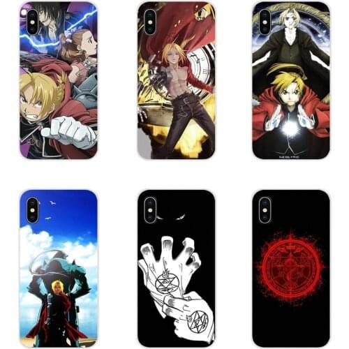 For Samsung A10 A30 A40 A50 A60 A70 Galaxy S2 Note 2 3 Grand Core Prime Silicone Shell Covers Full Metal Alchemist ai roy mustan