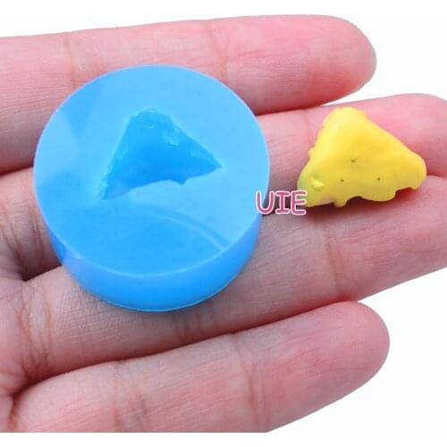 GYL272U 17.0mm x 11.5mm Cheese Cake Silicone Mold Fondant Cake Decoration Candy Resin Clay Earrings Necklace Craft Soap Candle