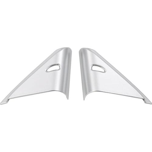 Chrome Accessories Front Door Side A Pillar Cover Trim Molding Fit For Nissan Altima 2019 2020 2021 2PCS