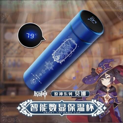 Game Genshin Impact Astrologist Mona Megistus Stainless Steel Vacuum Cup Thermos Cup Water Bottle Student Prop