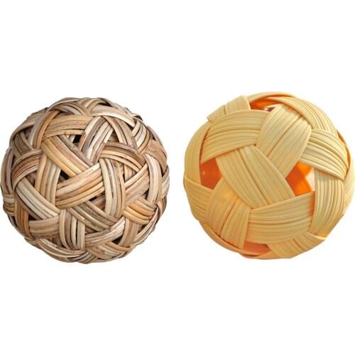 Chinese Cuju Handmade Tsu Chu Ball Outdoor Sports Props For Cuju Clubs Interactive Ball Rattan Balls Toy Playing Puzzle Toy