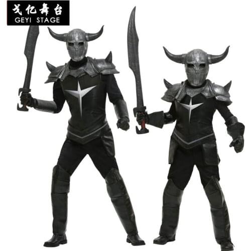 Cosplay Movie Character Halloween Easter Carnival Black Samurai Costume Dark Demon Knight Costume
