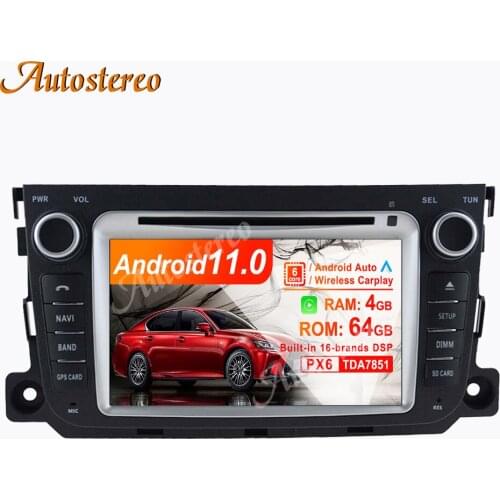 Android 10.0 4+64G Car Radio GPS Navigation Unit for Benz Smart 2010-2014 Auto Stereo Head Unit Radio Recorder Multimedia Player