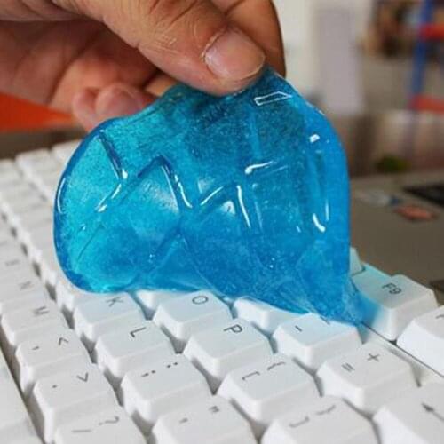 Car Keyboard Cleaner Glue Panel Air Vent Outlet Dashboard Dust Magic Cleaning Tool Laptop Sponge Mud Remover Color Random 100gF