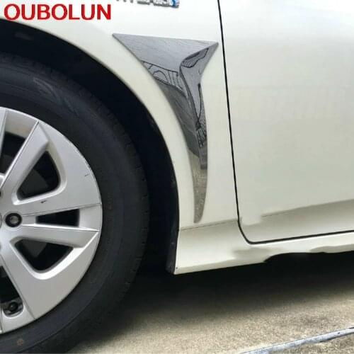 OUBOLUN For Toyota Prius 2016 2017 2018 Car Side Wing Air Vent Fender Sticker Decoration Cover Trim Exterior Accessories ABS