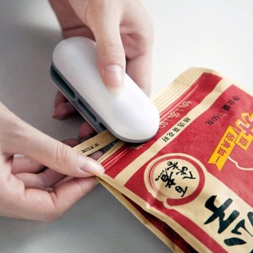 Portable Mini Sealing Machine Kitchen Storage and Organization Household Heat Sealer Capper Food Pastic Bags Package Gadgets