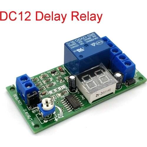 DC12V 1 seconds - 99 minutes Dynamic LED Display Countdown Trigger Timing Timer Delay Turn OFF Time Relay Switch Module