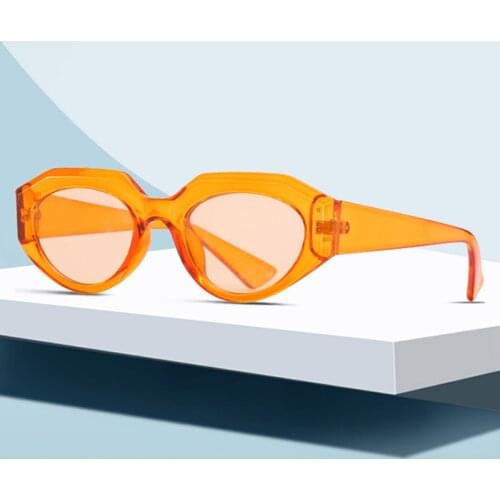 Vintage Luxury Brand Designer Cat Eye Sunglasses Women Men Fashion Small Frame Cute Oval Sun Glasses UV400 Shades gafas de sol