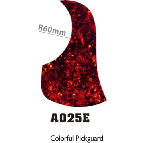 10pcs Alice A025E Red Color 40" 41"Acoustic Guitar Pickguard Pick Guards Self Adhesive R60mm