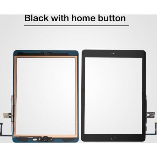 10Pcs/lot For iPad 9.7 (2018 Version) 6 6th Gen A1893 A1954 Touch Screen Digitizer Glass With Home Button