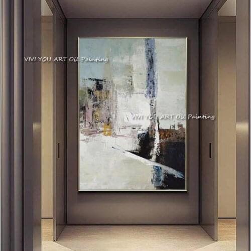 100% Handmade Heavy Textured Abstract Oil Painting Thick Canvas Wall Art China Export Quality Paintings Artwork