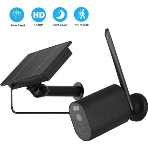 2MP WiFi IP Camera Outdoor Solar Panel Powered Camera Battery Home Security Camera Indoor PIR Human Detect Wireless Surveillance