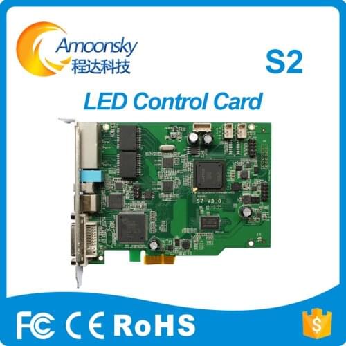 Amoonsky good price colorlight s2 rgb full color led screen control card advertising led display controller