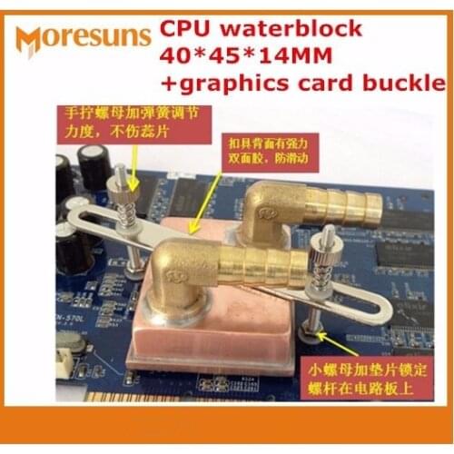 Free ship 1152 micro channel copper column Pure copper CPU waterblock 40*45*14MM water-cooled+graphics card buckle