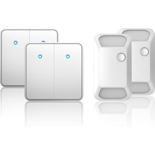 CACAZI Wireless Switch Light 433Mhz 300M RF Remote Control AC 100V-240V Receiver 2000W Wall Panel Button Ceiling Lamp