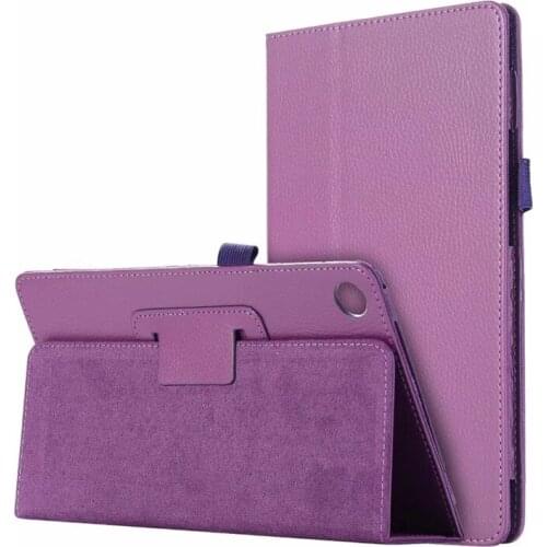 Litchi PU Leather Cover Case for Huawei Mediapad M5 8.4 SHT-AL09 SHT-W09 8.4 inch Tablet + Stylus Pen + PET Screen Protector