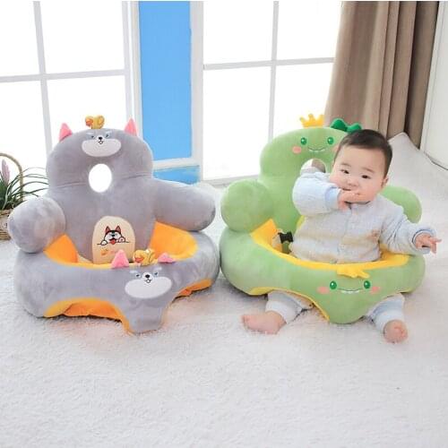 Baby Plush Chair Cartoon Seat Baby Seats Sofa Support Travel Seat Filler Learning To Sit Soft Plush Doll Toys