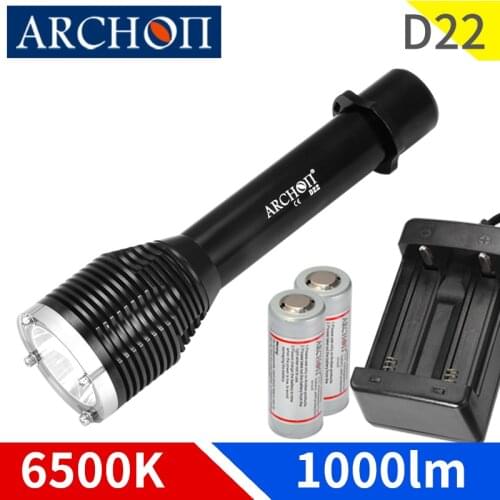 ARCHON D22 W28 diving flashlight CREE LED dive lights Underwater waterproof 100m diving lighting torch Underwater Photography