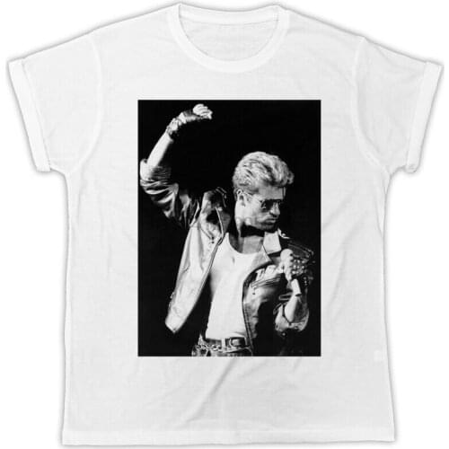 GEORGE MICHAEL MIC IDEAL GIFT BIRTHDAY PRESENT UNISEX COOL RETRO T SHIRT