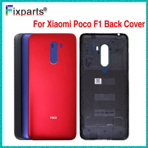 For Xiaomi PocoPhone F1 Battery Cover Rear Door Housing Case Panel Side button Power Volume Key For Xiaomi Poco F1 Battery Cover