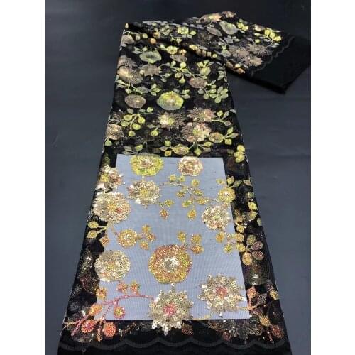 Hot-selling exquisite multicolor flower laminated tulle embroidery, comfortable fabric, suitable for ladies' fashion skirts