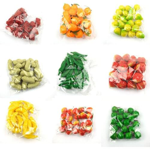 20pcs Mini Simulation Fruit Artificial Apple Photography Props Early Education Model Home Decoration Fake Fruit