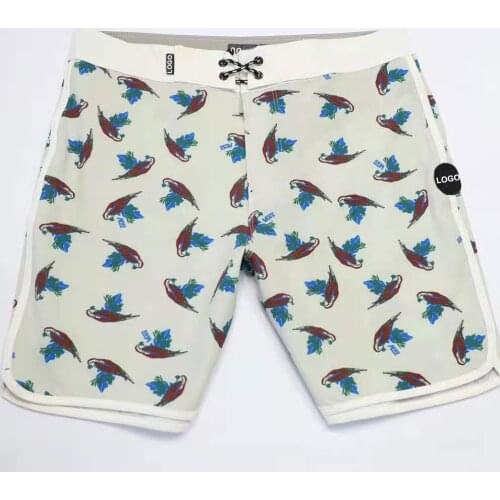 New Mens Surf Phantom Beach Shorts Bermuda Quick Dry Waterproof Breathable Printed Elastic Spandex Board Shorts Fitness Trunks