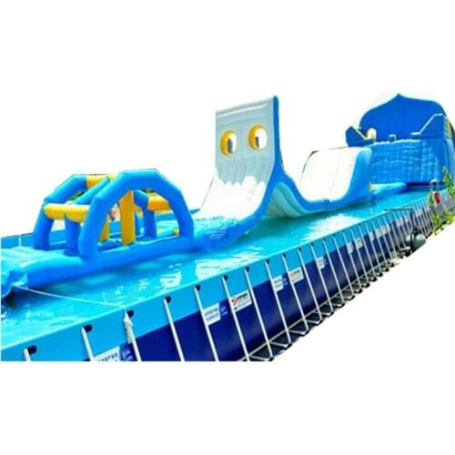 Inflatable water patrol combination, large bracket pool flushing combination, water toy water park equipment