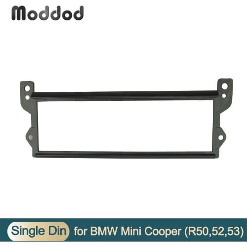 One Din Radio Fascia for MINI Cooper R50 R52 R53 CD DVD GPS Stereo Panel Dash Mount Trim Kit Surrounded Frame Retrofit Kit