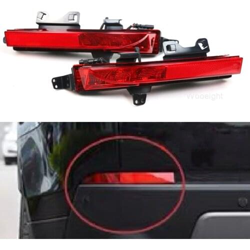 Wooeight Rear Bumper Reflector Warning Lamp Brake Light LR060911 LR060910 Fit for Land Rover Discovery Sport 2015 2016 2017-2019