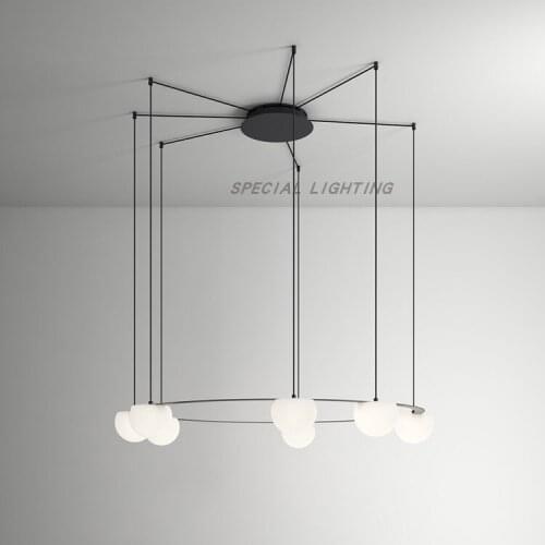 Postmodern minimalist hanging and suction dual-purpose adjustable lighting minimalist living room dining room lamp
