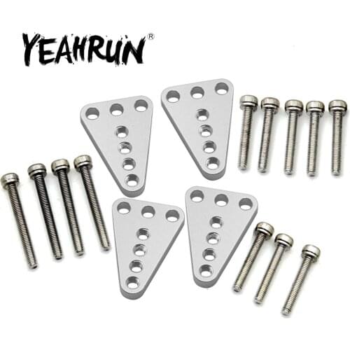 YEAHRUN Aluminum Alloy Adjustment Shock Mount Lift Seat Kit for Axial SCX10 Honcho Dingo 1/10 RC Crawler Car Replacement Parts