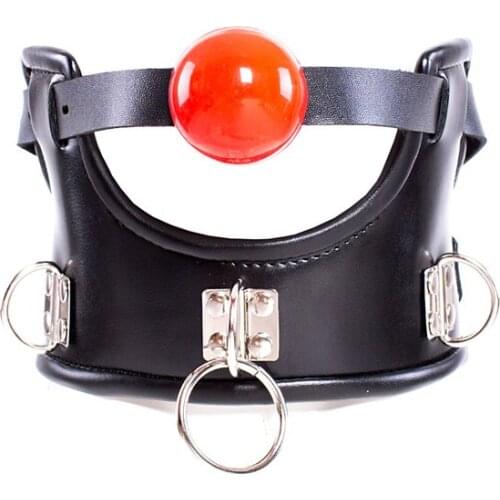 Sexy Bdsm Bondage Collar with Mouth Gag Adult Erotic Sex Games Slave Restraints Sex Toys For Couples Fetish Adult Sex Restraints