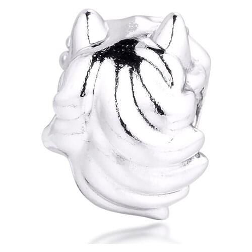 2020 Autumn 925 Sterling Silver Charm Cute Horse Animal Charms Fits Original Bracelet 925 Silver Metal Beads for Jewelry Making