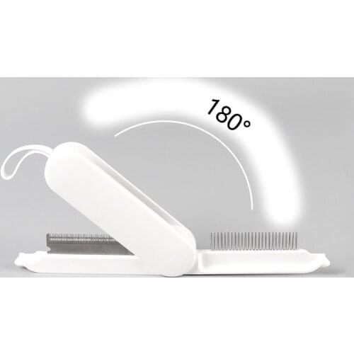 Pet Hair Remover Double Open Dog Comb Pet Grooming Brush for Cats Dogs ABS Stainless Steel Open Knot Combs Hairbrush Hair Tools