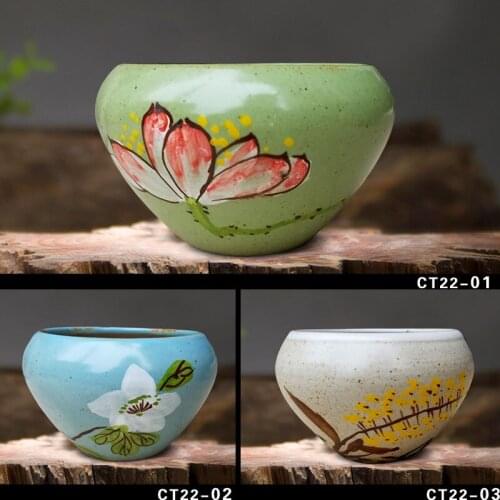 Succulents, succulents, flower pots, creative flower pots, ceramic hand-painted ceramics, green plants, succulents, female flowe