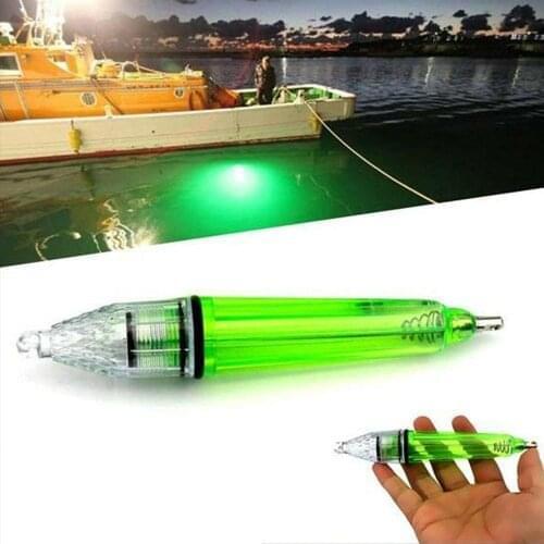 LED Flashing Mini Bait Lure Deep Drop Underwater Lights Fishing Squid Fish Lure Light Green Lamp Night Fish Lights 2020 New