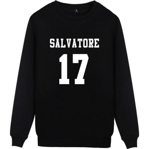 Salvatore 17 sweatshirt Year Of Birth Vampire Diaries Mystic Falls Tops Graphic hoodies Tumblr hoodie men women brand clothes