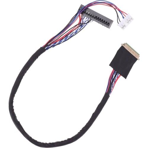 1PC New Arrival 40 Pin 1 Channel 6 Bit LED LCD LVDS Screen Cable For Display