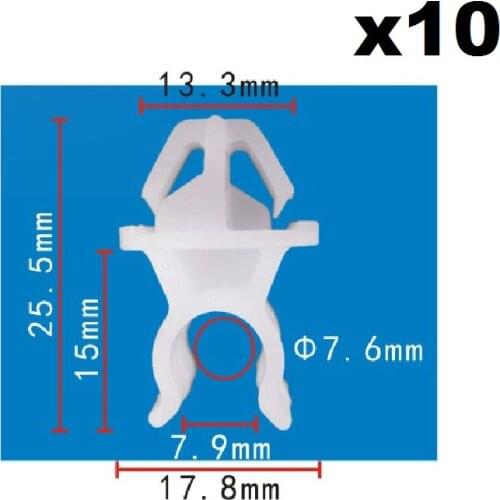 10x For Honda Hood support rod buckle / Nylon Retainer Clip Brand New