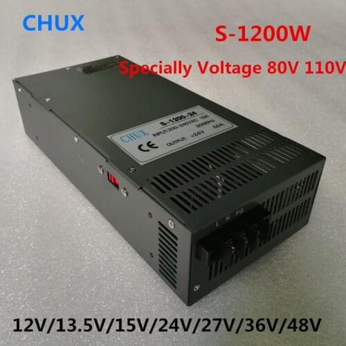 1200W Switching Power Supply 12V 13.5V 15V 24V 27V 36V 48V 80V 110V for LED Strip light 110v 220v 1200w ac to dc power supply