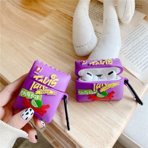 3D Cute TAKIS Potato Chips Snacks Airpods Case Wireless Earphone Cover Headset Protective Wireless for AirPods PRO 2 3 cover cas