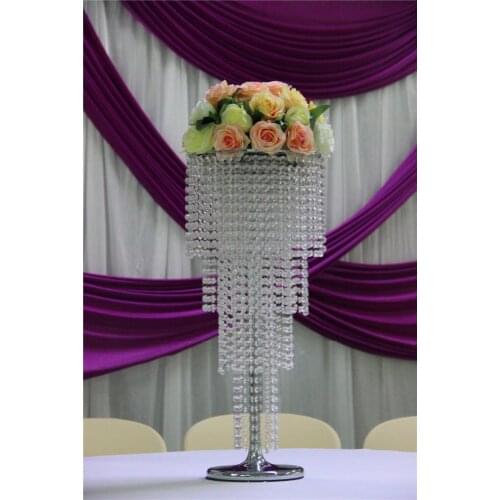 80cm(H) Crystal wedding centerpiece Flower Stand Table Decor Wedding Chandelier Wedding Supply 10 pcs/lot