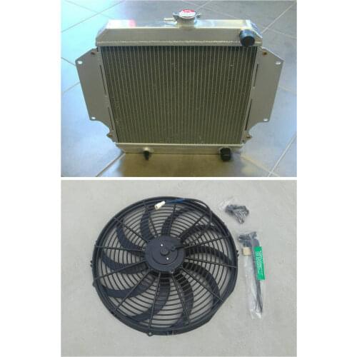 Aluminum Radiator FOR SUZUKI SIERRA 2Dr SPFTOP / HARDTOP 1.3L SJ410/413 81-96 Manual +Fan