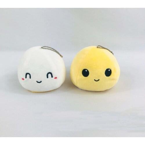 Ambelee Kawaii Reversible Flip Stuffed Plush Toys Cartoon Soft Mini Round Doll Pendant Animals Creativity Toy Dropshipping