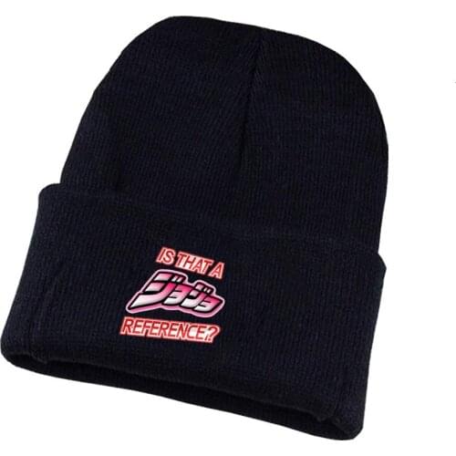 Anime Jo-Jos Bizarre Adventure Hat Kujo Jotaro Hat Cap Beanie Knitted Cap Cosplay Costume Unisex Print Adult Casual Cotton hat