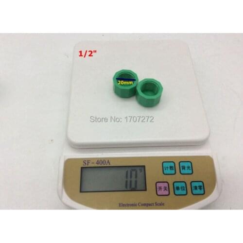 Free Shipping 10 pcs PPR Pipe Plugs 1/2" BSP female Thread Pipe Fitting End Cap Plug