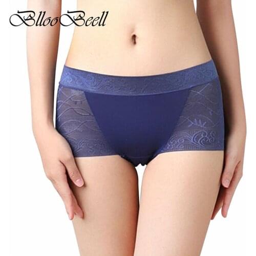 BllooBeell Lace Womens Underwear Women Sexy Panties Cotton Seamless Women Briefs Mid-Rise Female Underpants Lingerie Size M-XXL