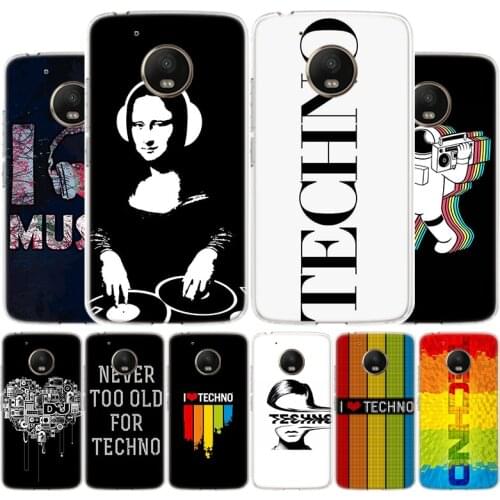 Techno Music Phone Case For Motorola Moto G9 G8 G7 G6 G5 E6 E5 Plus Play Power + One Action Macro Cover Coque Shell