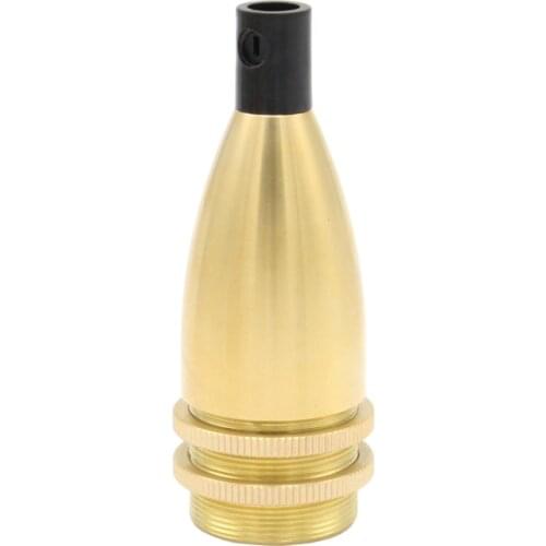 Vintage E14 Lampholder Solid Brass Lamp Holder Threaded Bulb Light Socket With Cord Grip